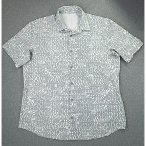 Lululemon Airing Easy Short Sleeve Shirt Mens XXL Super Structure Blue Cast Tech